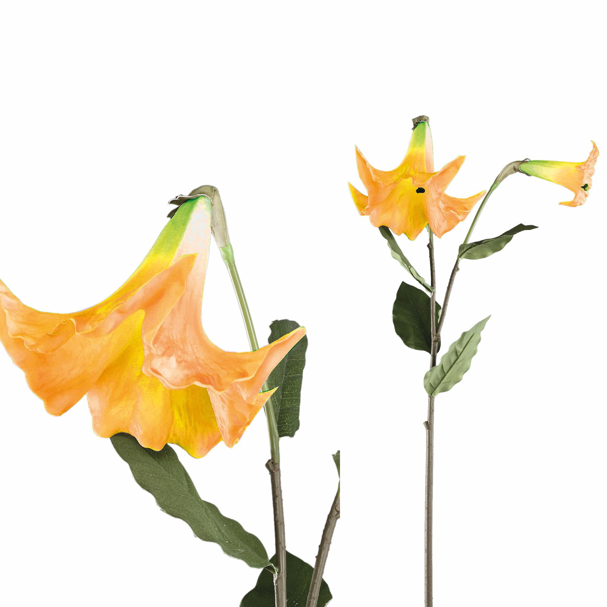 KUNSTBLUME Garden Orange 48/23/96cm - Orange, Metall (96cm) - PTMD Collection