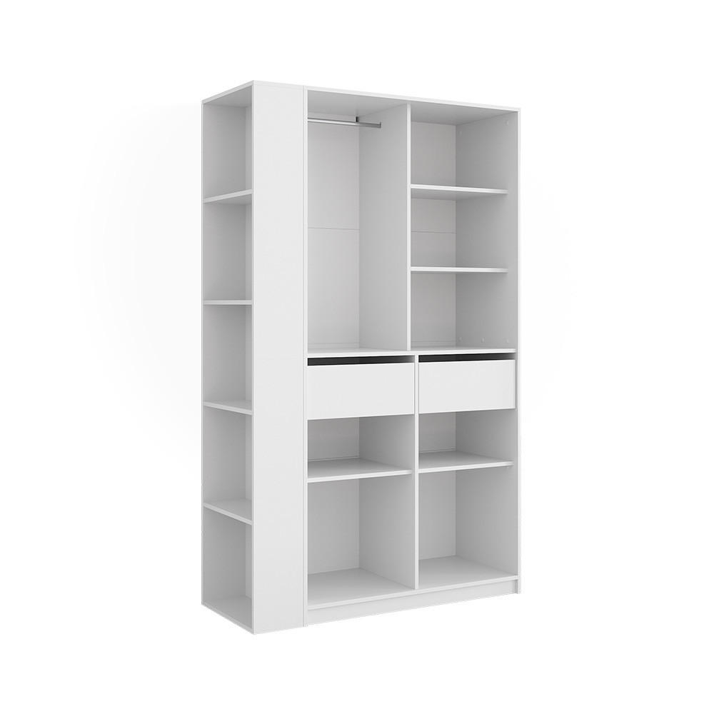 Vicco ŠATNÍ SKŘÍŇ Elmo Bílá 50 x 200 cm Sada 2 kusů