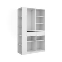 ŠATNÍKOVÁ SKRIŇA Elmo biely 50 x 200 cm Sada 2 ks - biela, kompozitné drevo (150/200/20cm) - Vicco