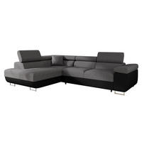 ECKSOFA Torezio, Seite: Links - Graphitfarben, Holz/Textil (274/203cm) - MIRJAN24