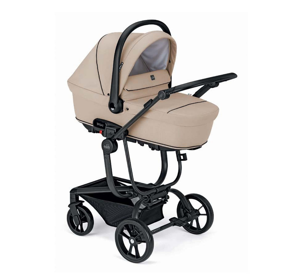 SPORT-KINDERWAGEN Taski inkl. Auto-Babyschale - Beige/Schwarz, Kunststoff (1090/530/675cm) - Cam il Mondo del Bambino S.p.A.