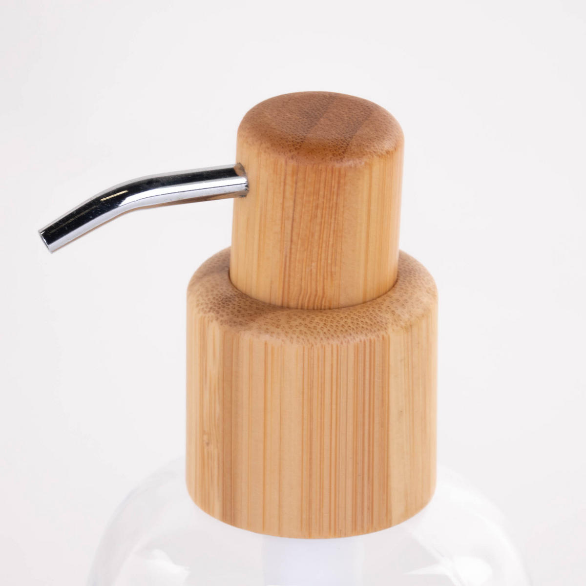 SEIFENSPENDER Glas Bambus Lina - Transparent, Glas (7.7/18.7/7.7cm)