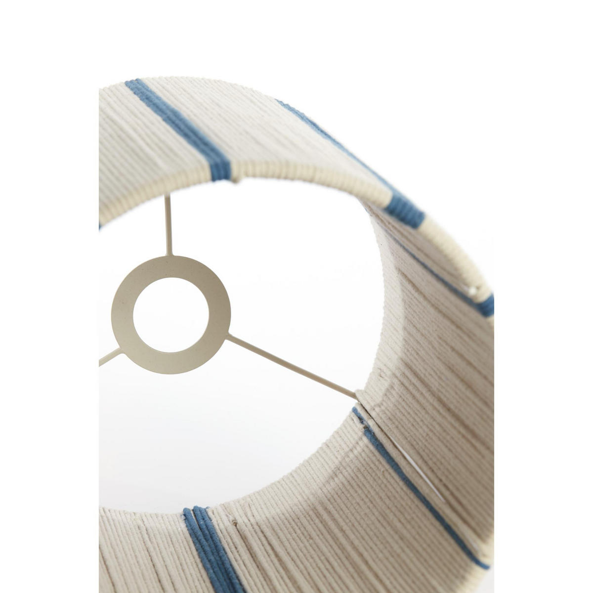 LAMPENSCHIRM Medan Blau 25/25/36 cm - Blau, Textil (25/25/36cm) - Light & Living