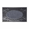 FUSSMATTE Welcome silber-grau 45/75 cm - Grau, Naturmaterialien (45/75cm) - Homescapes