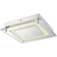 LED DECKENLEUCHTE CYRIS Silber Chrom - Silberfarben, Metall (24/24/5.5cm) - Globo Lighting