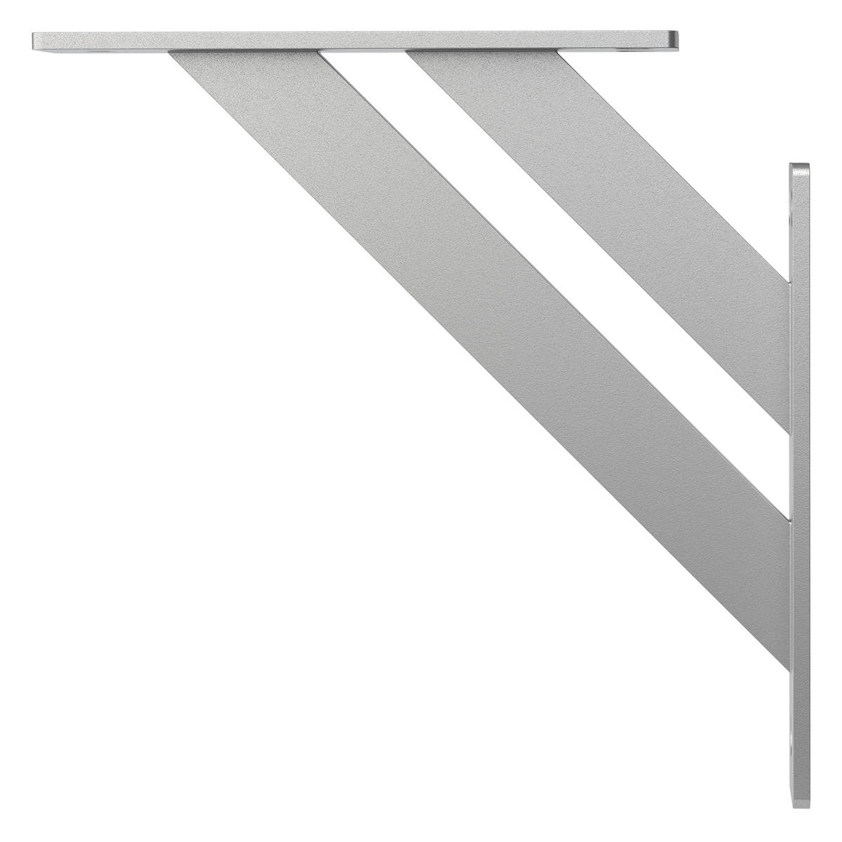 REGALHALTERUNGEN - Silberfarben, Metall (18/3/18cm) - ML-DESIGN