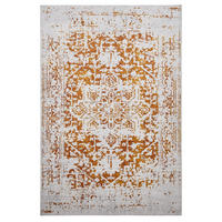 VINTAGE-TEPPICH Miray waschbar 160/230 cm - Orange/Grau, Kunststoff (160/230cm) - benuta Nest