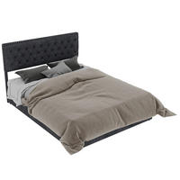 POLSTERBETT 160/200 cm in Grau Samt mit Stauraum - Grau, Holzwerkstoff/Textil (160/200cm) - WISHDOR