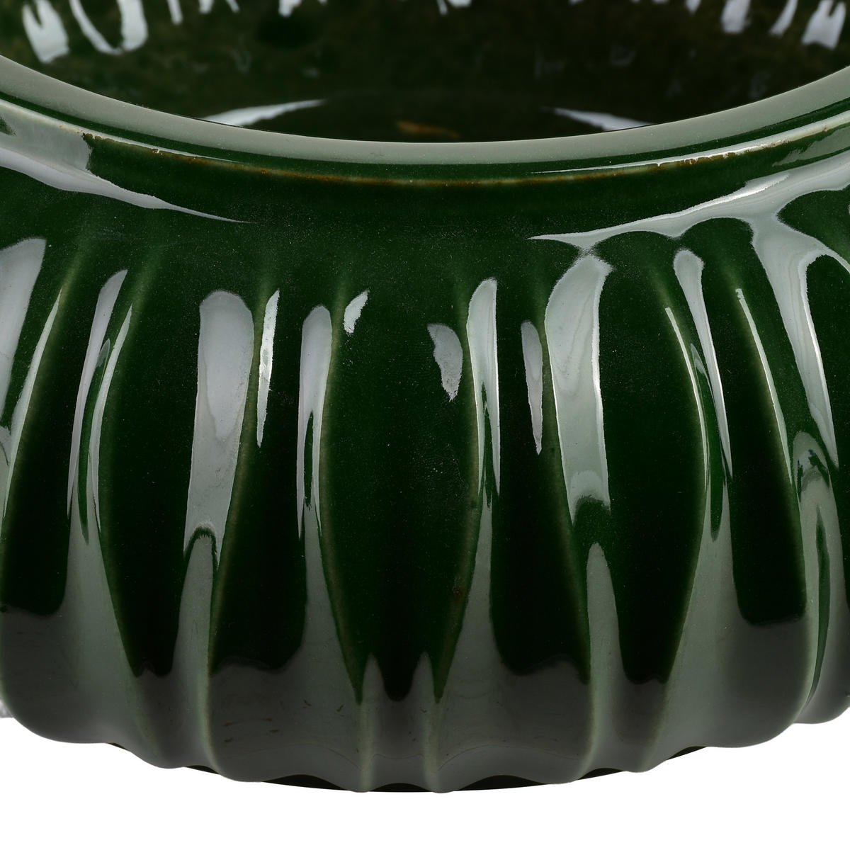 VASE MANON Dunkelgrün Keramik - Grün, Keramik (12cm) - Mondex