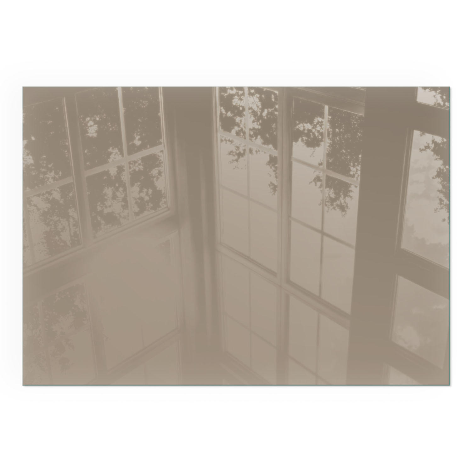 GLASPLATTE für Kamin 100x70 cm - Braun, Glas (100/70/0.4cm) - TULUP