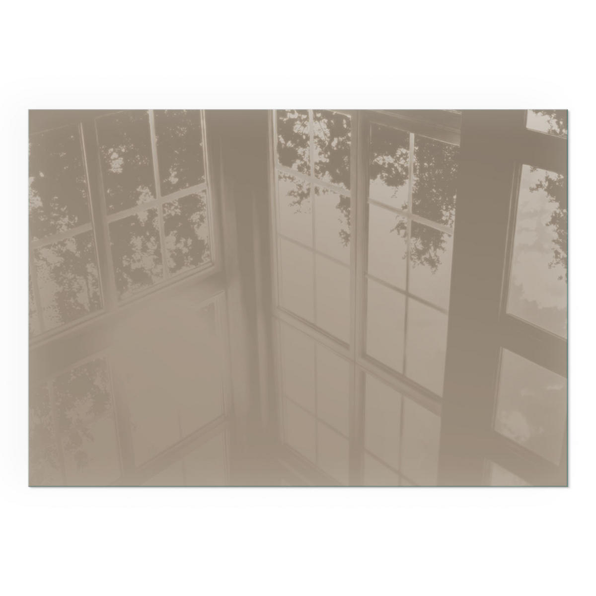 GLASPLATTE für Kamin 100x70 cm - Braun, Glas (100/70/0.4cm) - TULUP