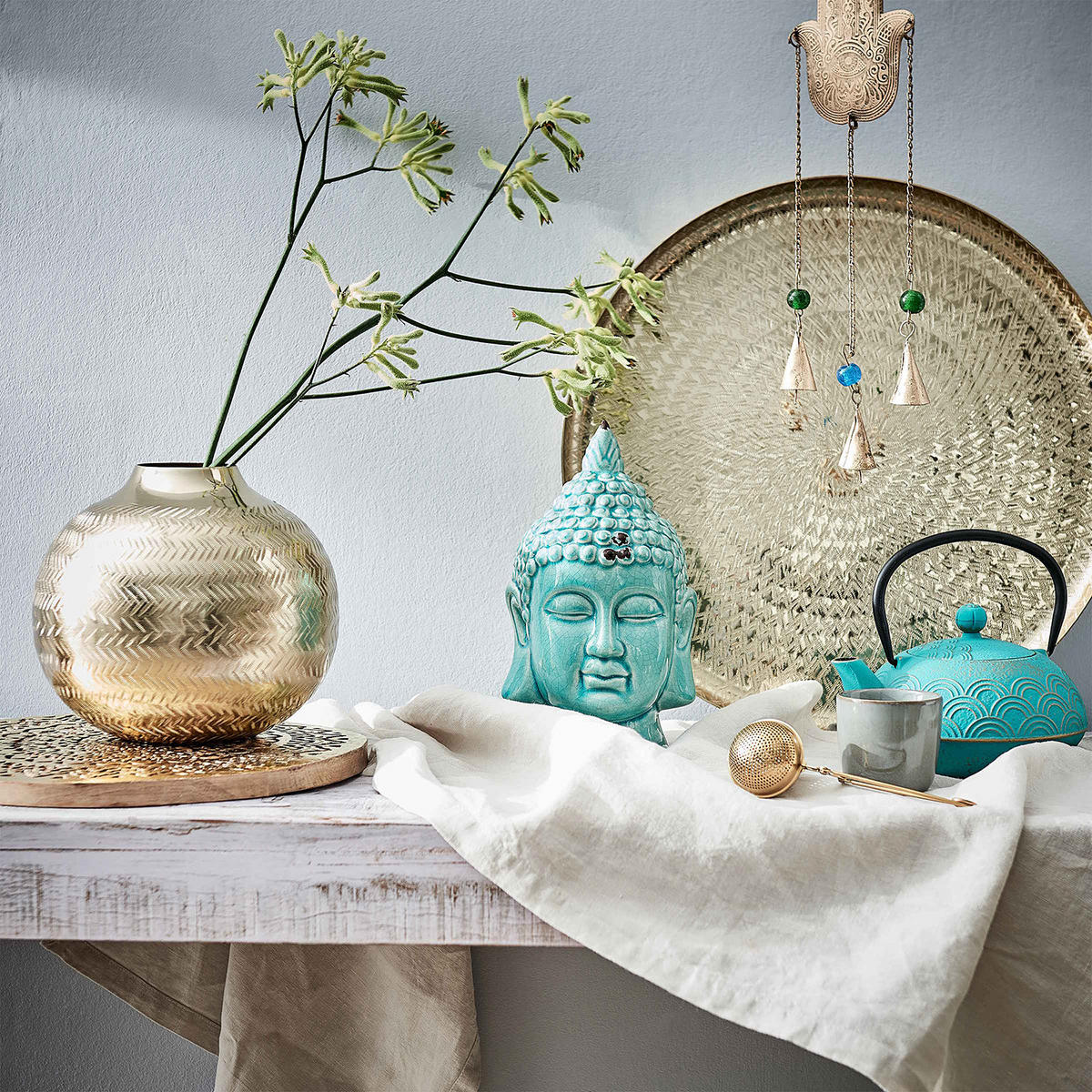 TEEKANNE Ceremony - Türkis, Metall (0.9L) - Butlers