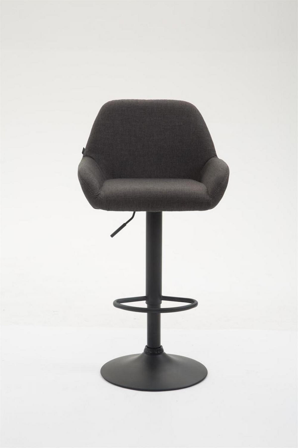 BARHOCKER Stoff dunkelgrau - Dunkelgrau/Schwarz, Textil/Metall (51/89/52cm) - CLP