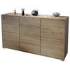 SIDEBOARD Rova Eiche Evoke - Eiche San Remo, Holzwerkstoff (138.5/75.5/35cm) - Vladon