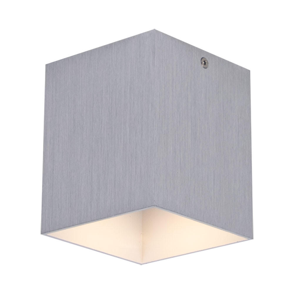 LED DECKENSPOT Bantry Silber Aluminium - Silberfarben, Metall (10/10/12cm)