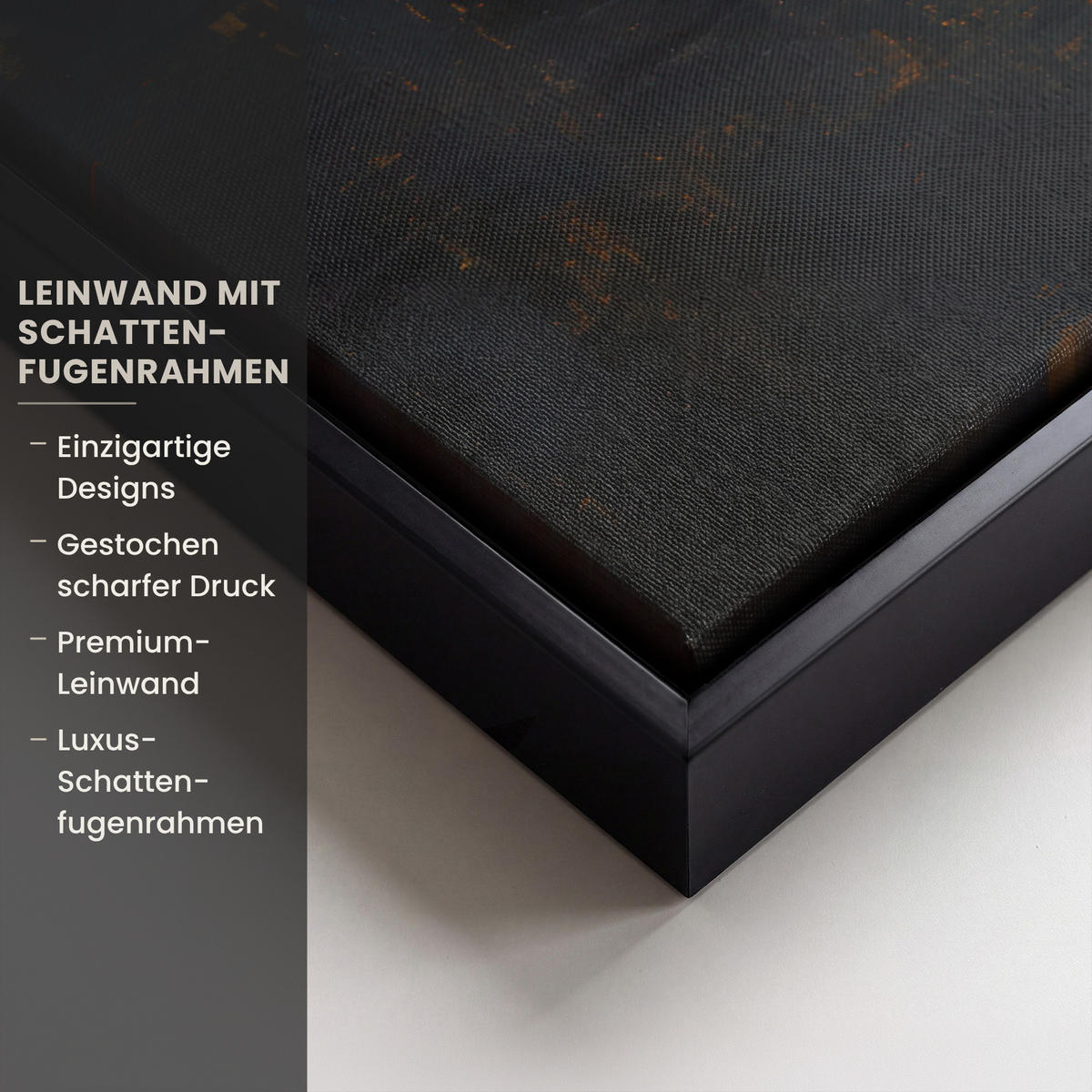 LEINWAND Bilder mit Rahmen - Goldene Reflexion auf dem Wasser - 70x50 - Anthrazit, Textil (70/50cm) - MuchoWow