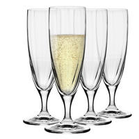 SEKTGLÄSER AUF KURZEM STIEL, 4er-Set, 160 ml - Transparent, Glas (0.16L) - Krosno Glass