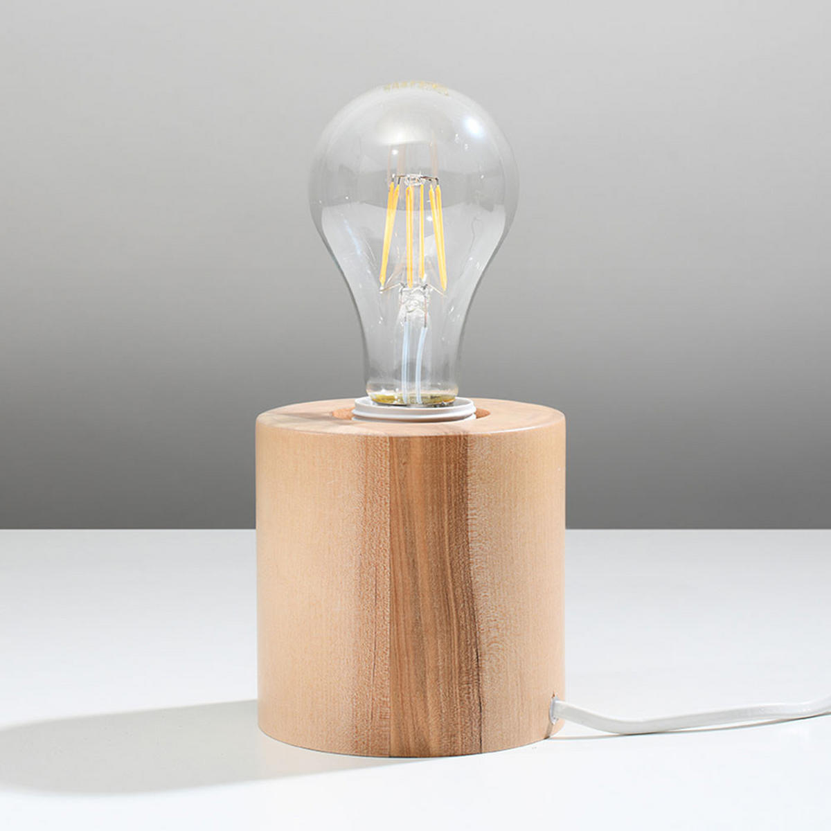 TISCHLEUCHTE SALGADO Holz Braun - Braun, Holz (10/10/10cm)