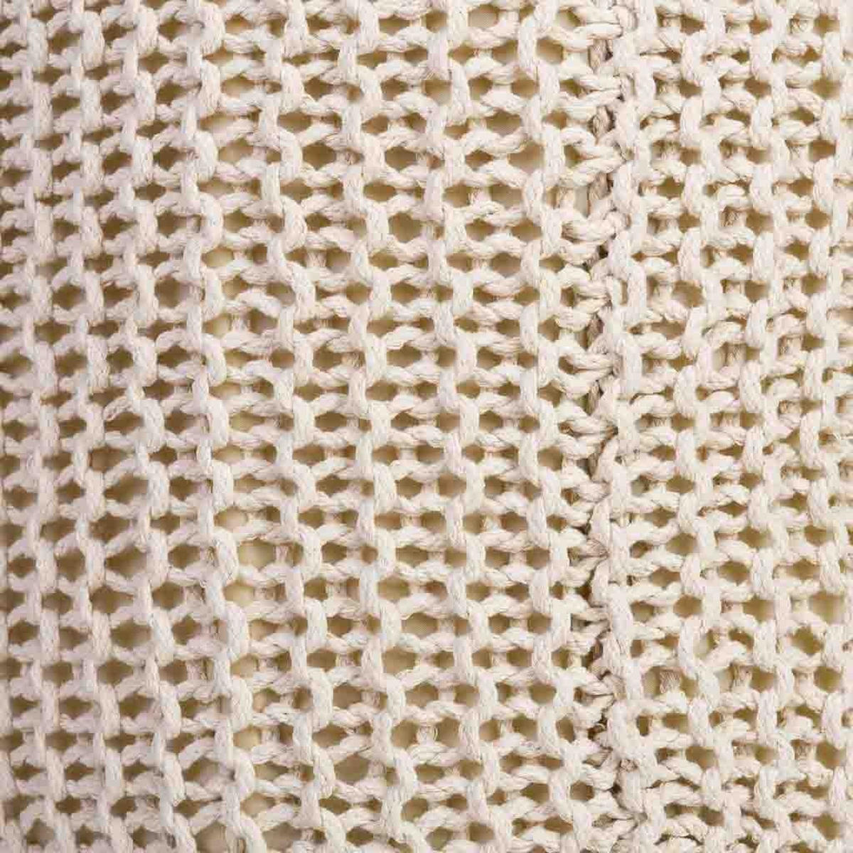 HOCKER aus Holz und Baumwolle, gelb, 35x44cm - Gelb, Holz (35/44/35cm) - Wanderlust