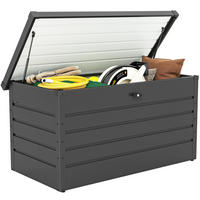 AUSSEN-AUFBEWAHRUNGSBOX, Stahl, grau - Grau, Metall (62/62/120cm) - Vallsero