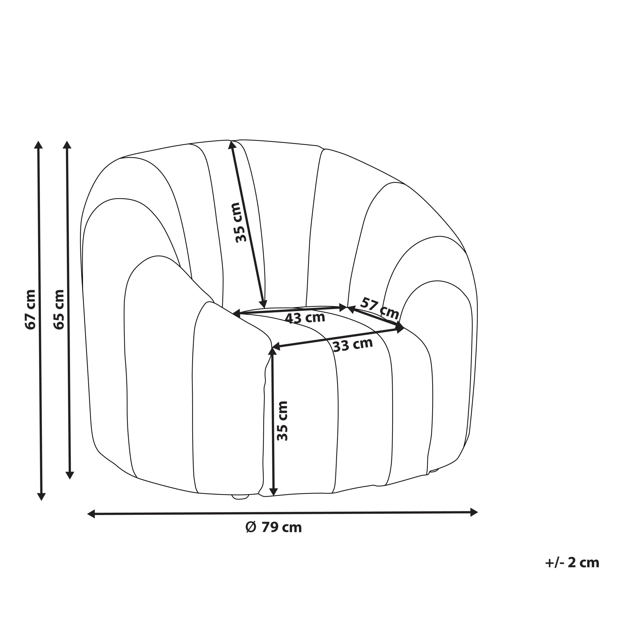 Thumbnail - Beliani Sessel, Grün, Textil, 1-Sitzer, 79x67x79 cm, Wohnzimmer, Sessel, Polstersessel