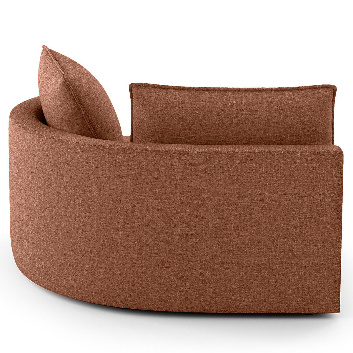 OTTOMANE - modular - Beige/Schwarz, Kunststoff/Textil (126/82/154cm) - home24