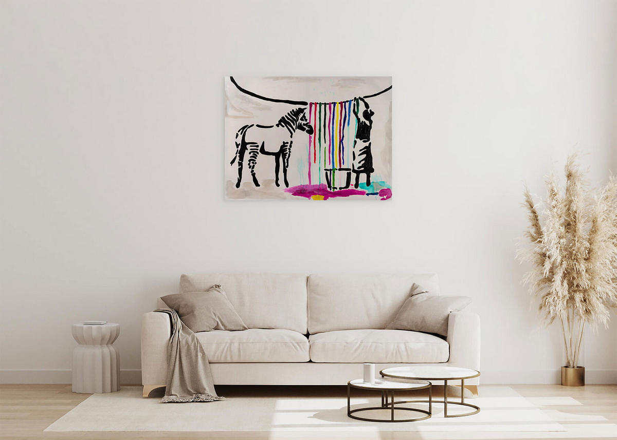 ACRYLBILD HANDGEMALT 100/75 cm - Multicolor, Holz/Textil (100/75cm) - KUNSTLOFT