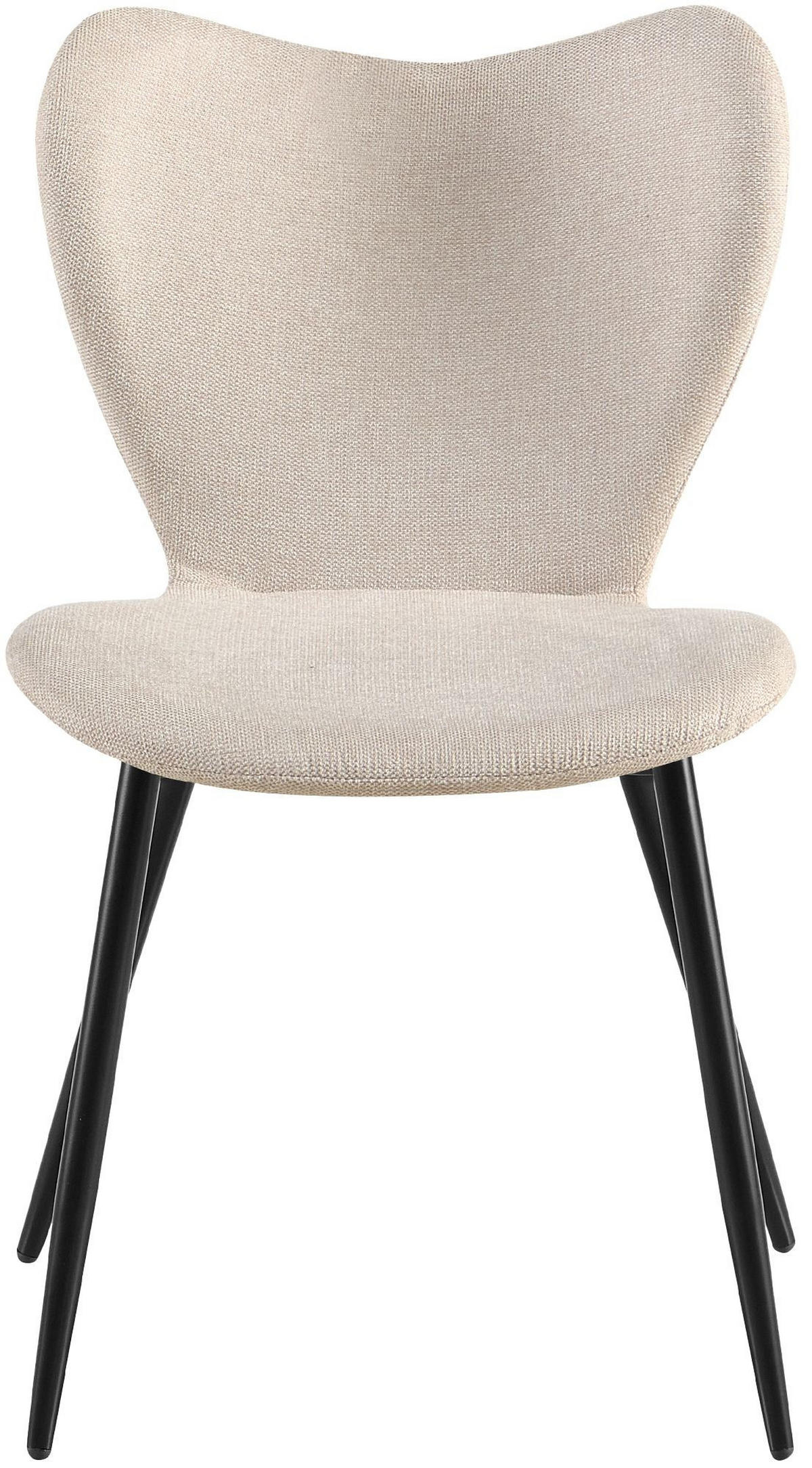 ESSZIMMERSTÜHLE Maika 2er Set 80x50x58 cm creme - Creme, Textil (50/80/58cm) - furnicato