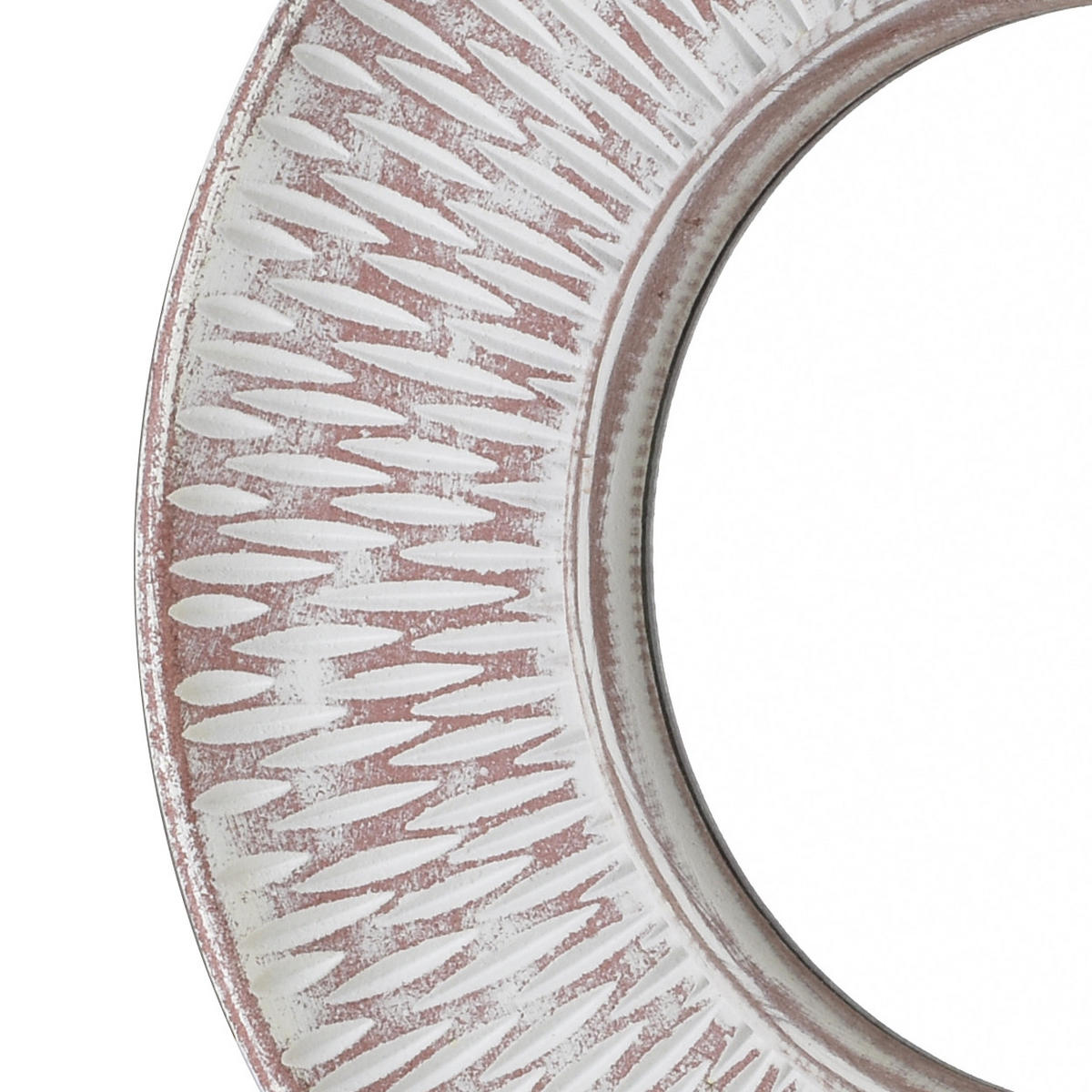 DEKO-SPIEGEL Daz Grau 36/36/5 cm Holz - Grau, Holz (36/5/36cm) - Mondex