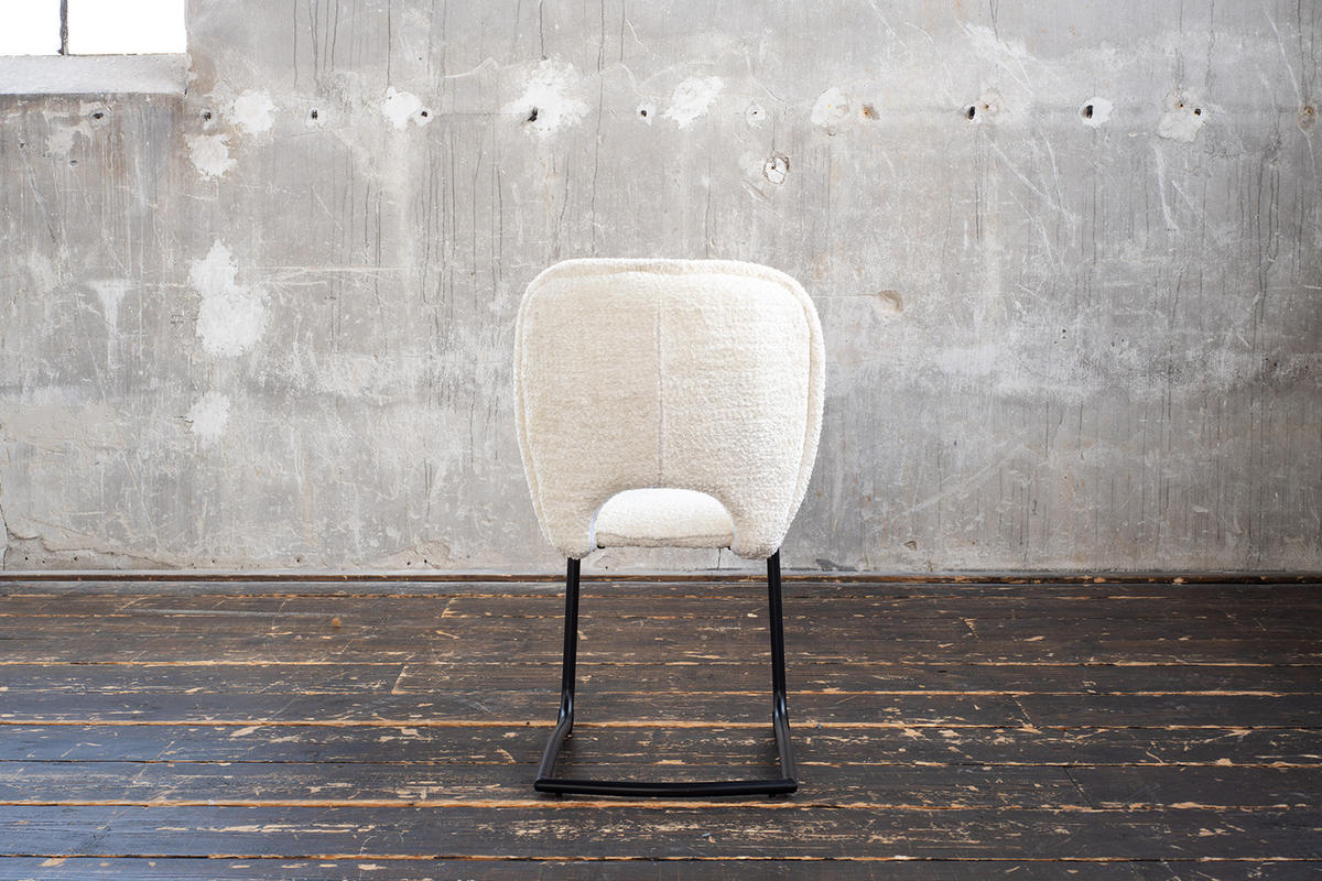 ESSZIMMERSTUHL JONA Cremeweiß Webstoff - Creme, Kunststoff/Textil (49/92/59cm) - KAWOLA