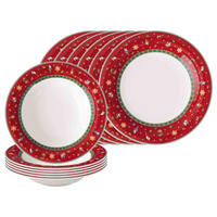 TAFELSERVICE Toy's Delight rot 12er Set - Rot, Keramik (1/1/1cm) - Villeroy & Boch