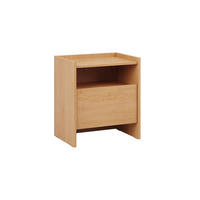 NOČNÍ STOLEK Japandi Dřevo - hnědá, kompozitní dřevo (53.2/60.5/38cm) - Petits-meubles