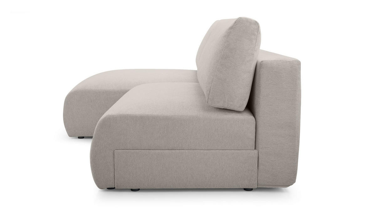 ECKSOFA mit Schlaffunktion Greste, Beige - Beige, Textil (150/223cm) - Meblito
