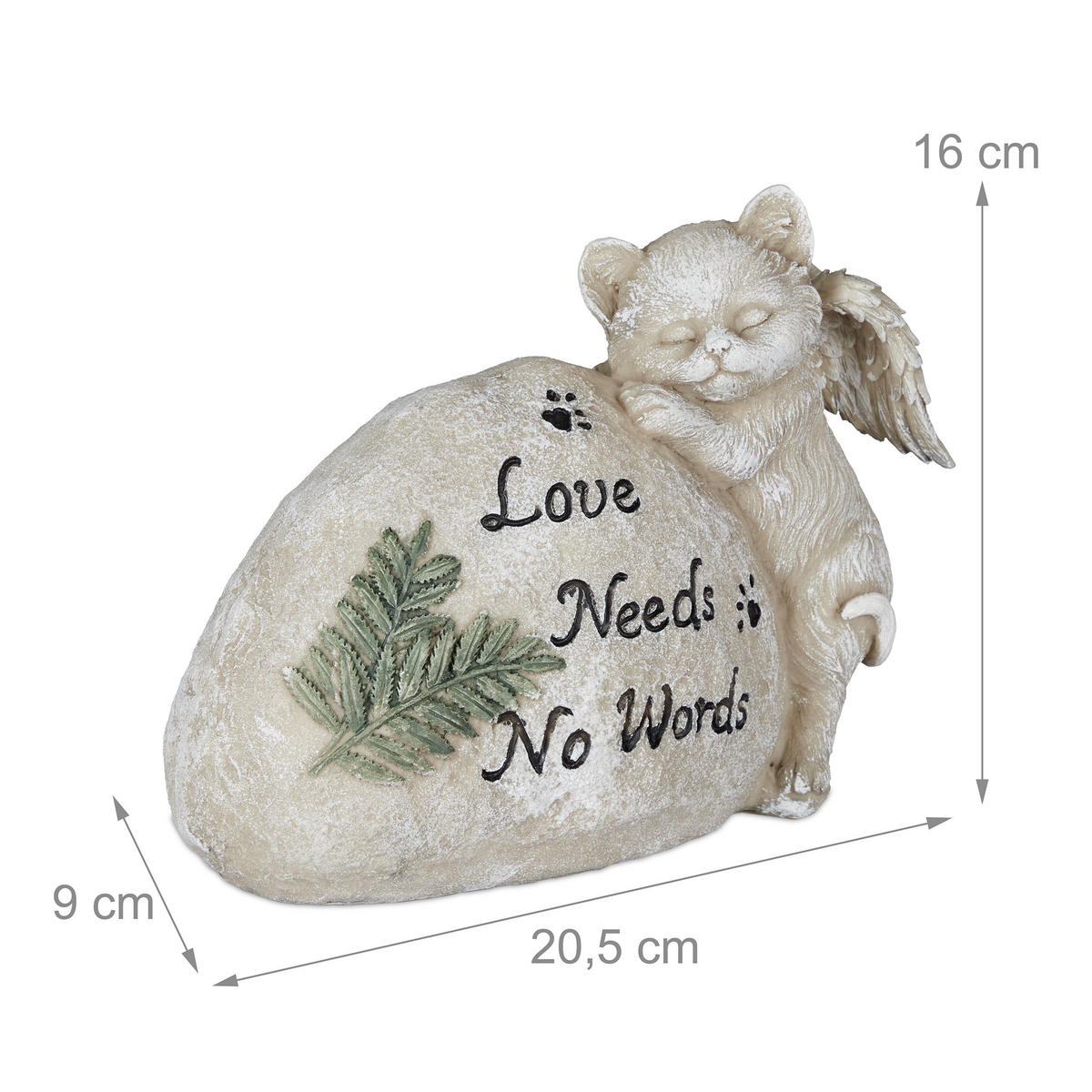 GRABSCHMUCK - Creme, Kunststoff (20.5/16/9cm) - Relaxdays