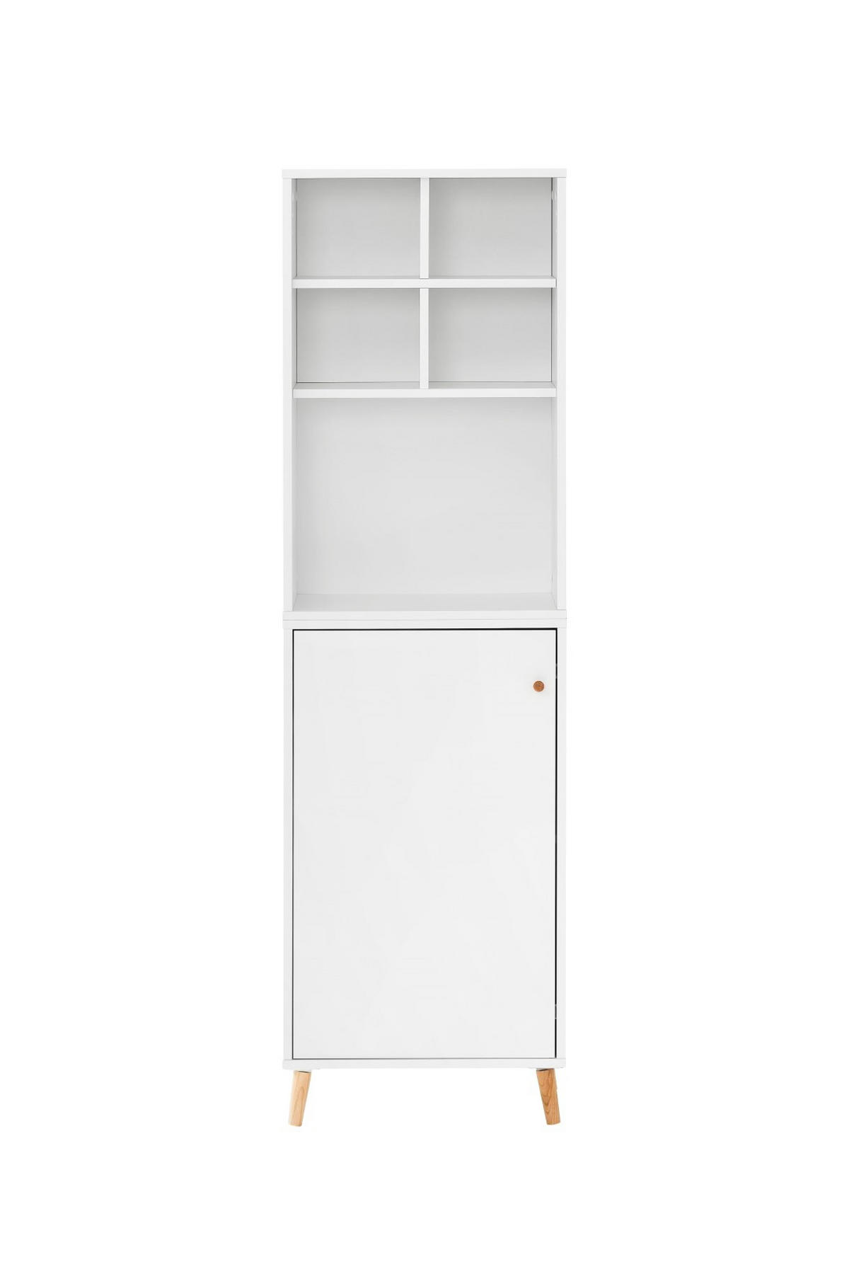 AKTENREGAL Jaguar Set AKTENSCHRANK & REGALKREUZ Breite 51 cm Weiß - Weiß, Holz (51/168.7/41cm) - PROREGAL