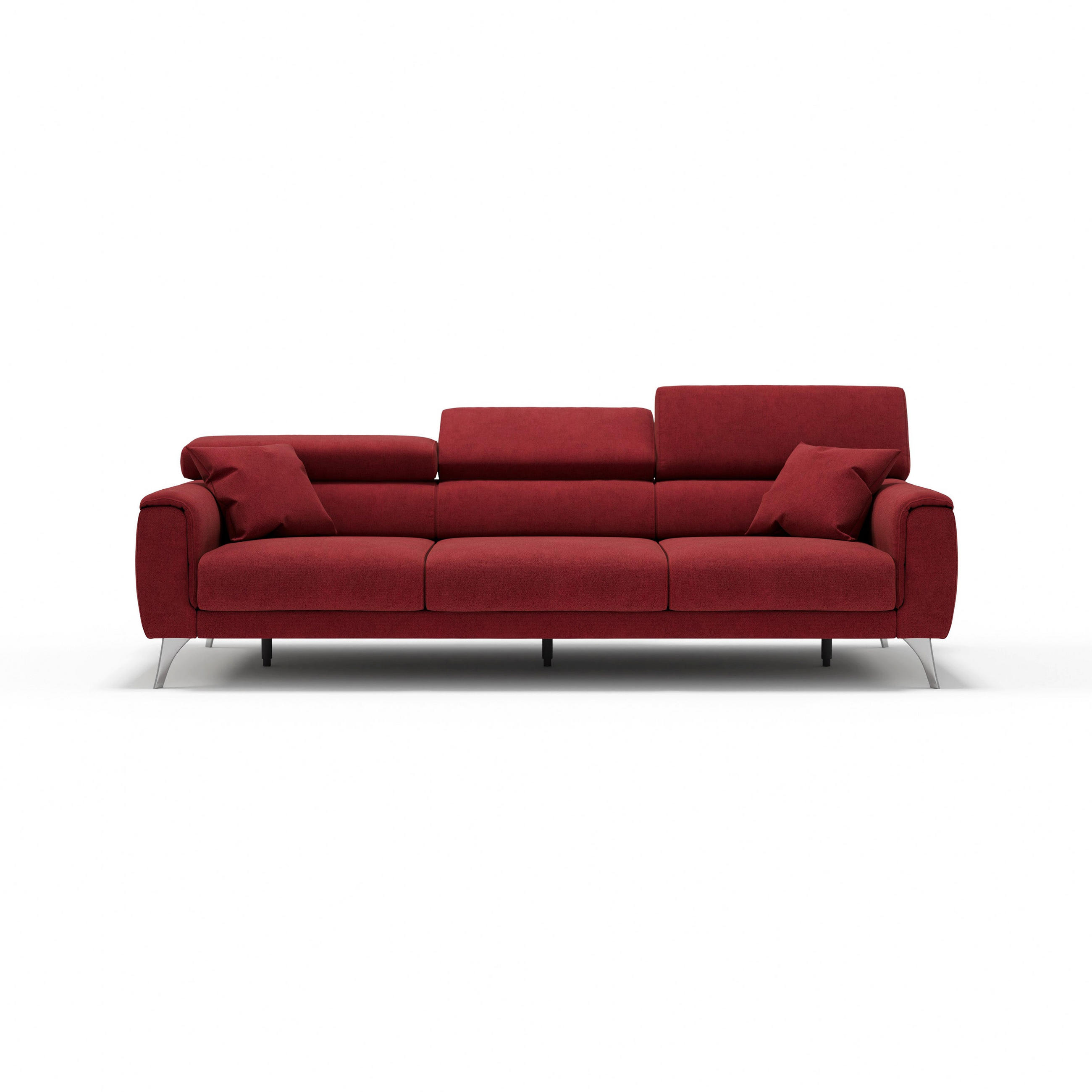 LINEARSOFA Caravaggio - Rot, Textil (244/73/102cm) - Divani.store