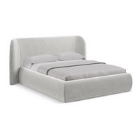 POLSTERBETT mit Bettkasten und Lattenrost 210x215 Grau - Silberfarben/Schwarz, Kunststoff/Textil (160/200cm) - LaMiaSofa