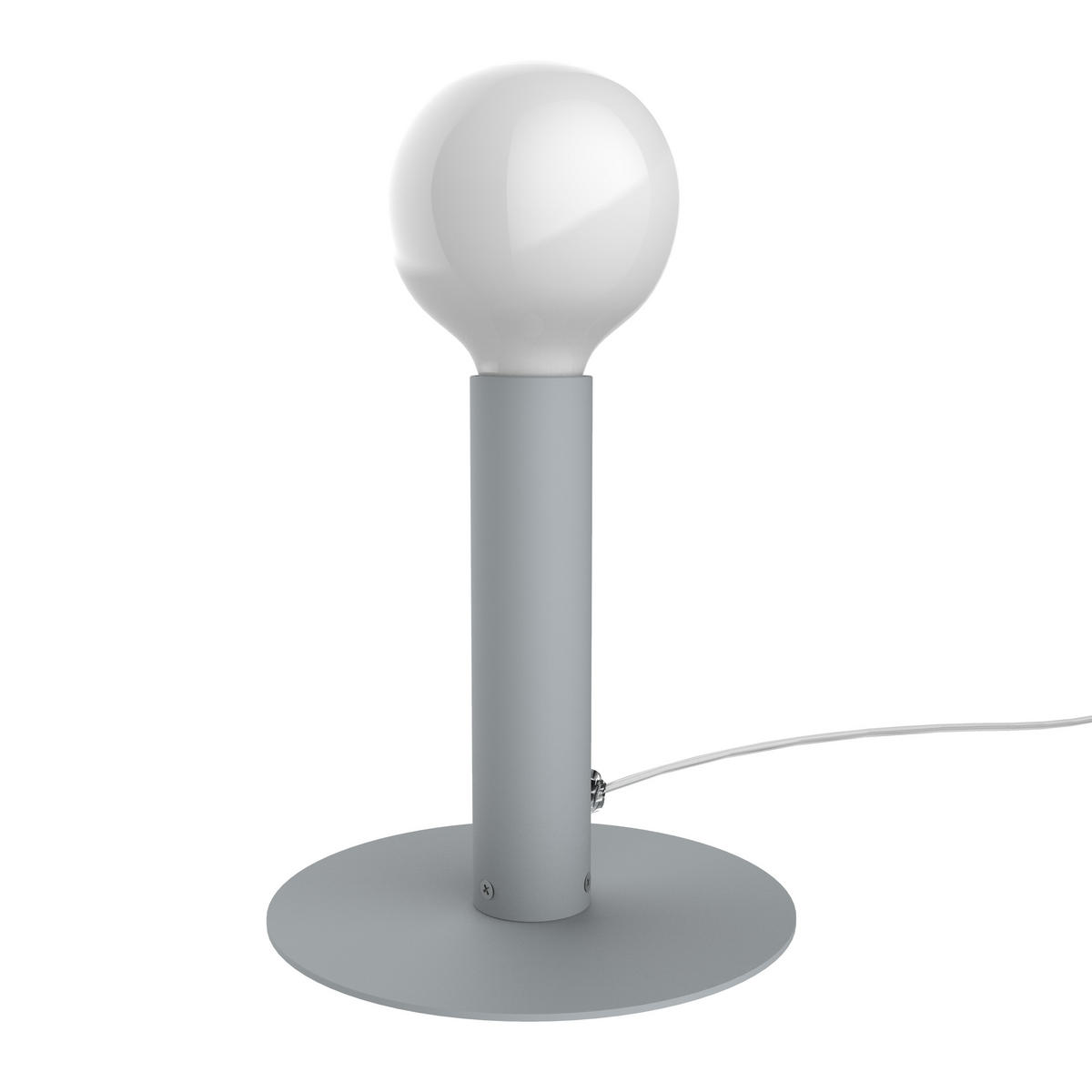 TISCHLEUCHTE - Grau, Metall (4/4/20cm) - Lumicom