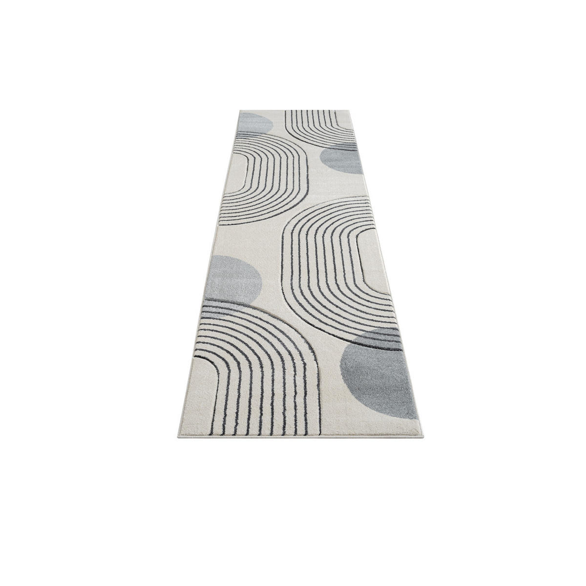 KURZFLOR-TEPPICH Bonito 7170 Grau 80x300 cm - Grau, Textil (80/300cm) - carpet city