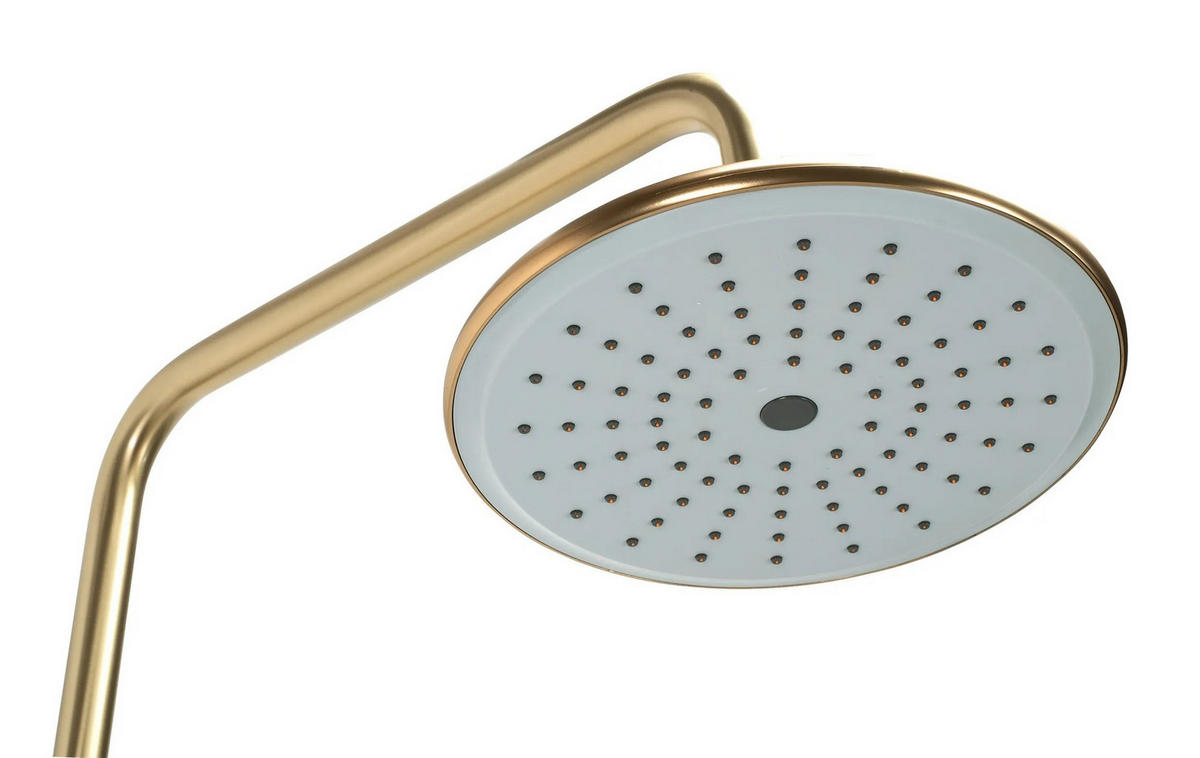 DUSCHGARNITUR Rea Verso Brushed Gold - Goldfarben, Metall (22/143.5/45.5cm) - REA