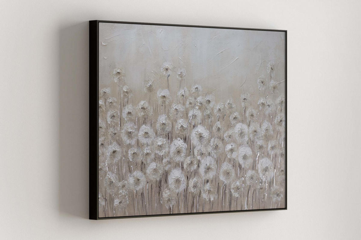 ACRYLBILD HANDGEMALT 100/75 cm - Beige, Holz/Textil (100/75cm) - KUNSTLOFT