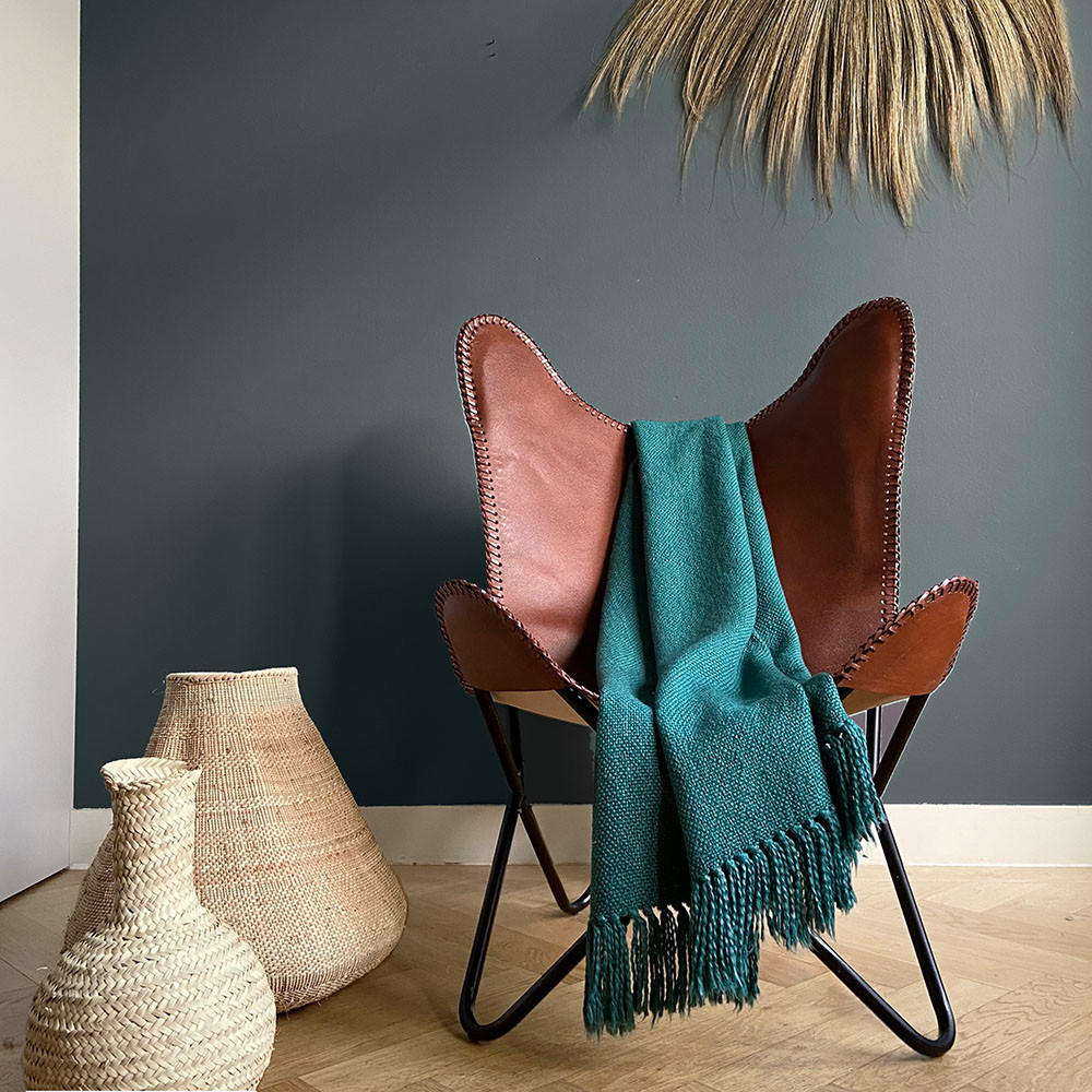 BAUMWOLLDECKE Kieferngrün - Grün, Textil (127/152cm) - Malagoon