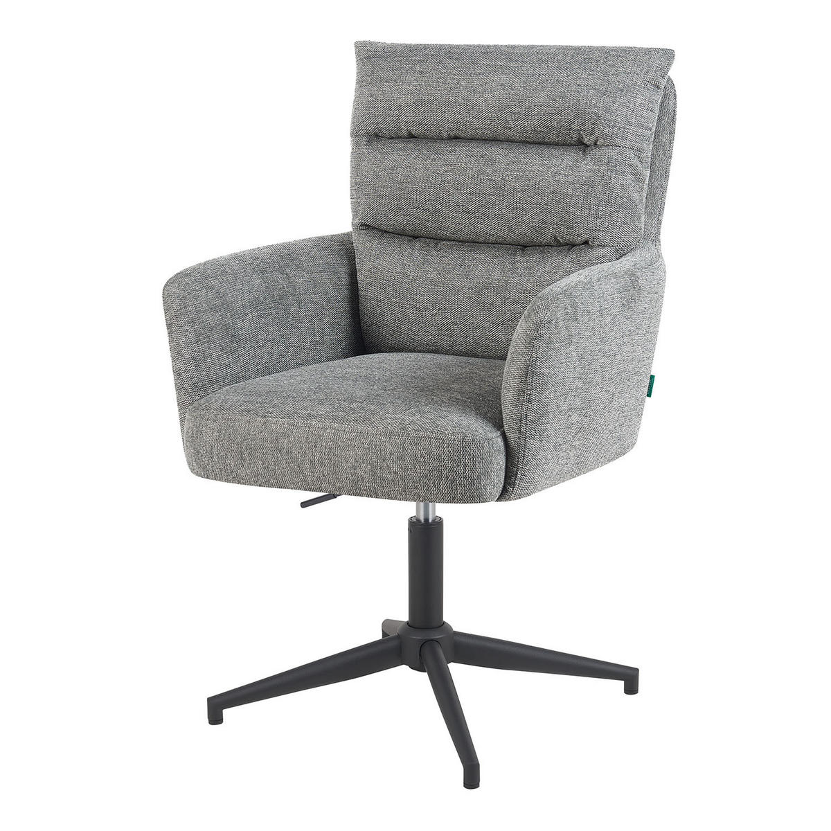 BÜROSTUHL Mika-Romy - Schwarz/Grau, Textil/Metall (59/91/66cm) - DUBI Möbel