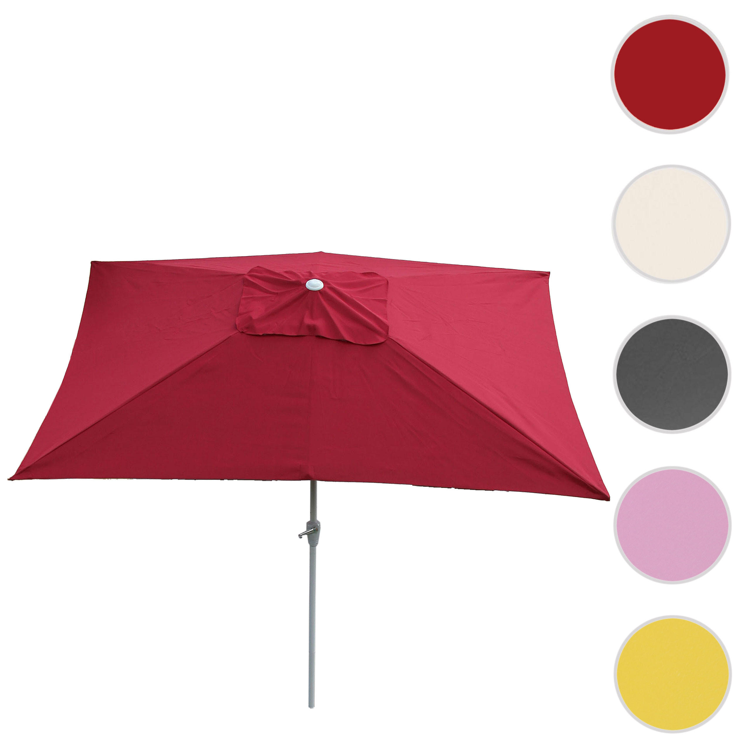 SONNENSCHIRM NEIGBAR Bordeaux - Bordeaux, Textil (192/295cm) - MCW