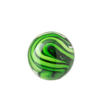 BRIEFBESCHWERER BALL - Grün, Glas (10/10/10cm) - J-Line