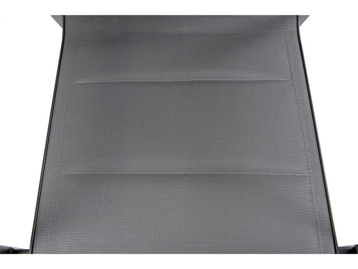 GARTENSTUHL Melbourne 2er-Set Anthrazit Aluminium stapelbar feste Rückenlehne - Grau, Kunststoff (80/175/120cm) - Green Spirit