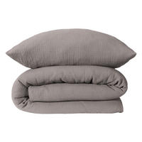 BETTWÄSCHESET Molly - Musselin - 2-teilig - 155x220 cm - Grau - Grau, Textil (155/220cm) - SCHIESSER