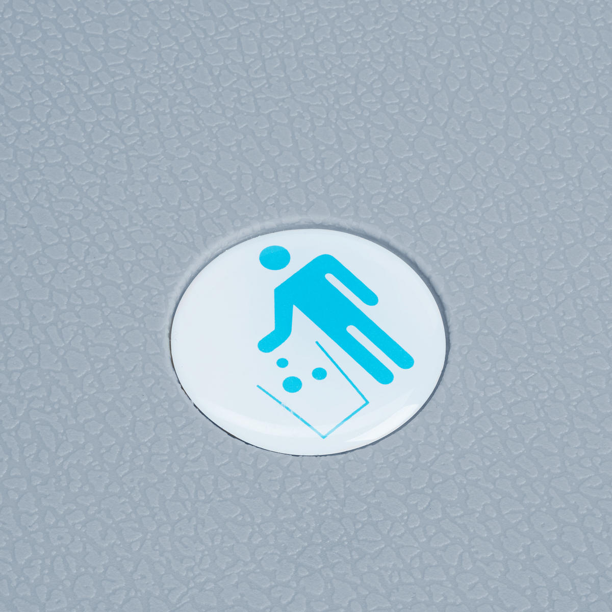 EINBAUMÜLLEIMER - Grau, Kunststoff/Metall (25/35.5/47cm) - Relaxdays