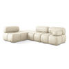 ECKSOFA Links Kunstleder Beige - Beige/Creme, Leder/Kunststoff (190/285cm) - Makamii
