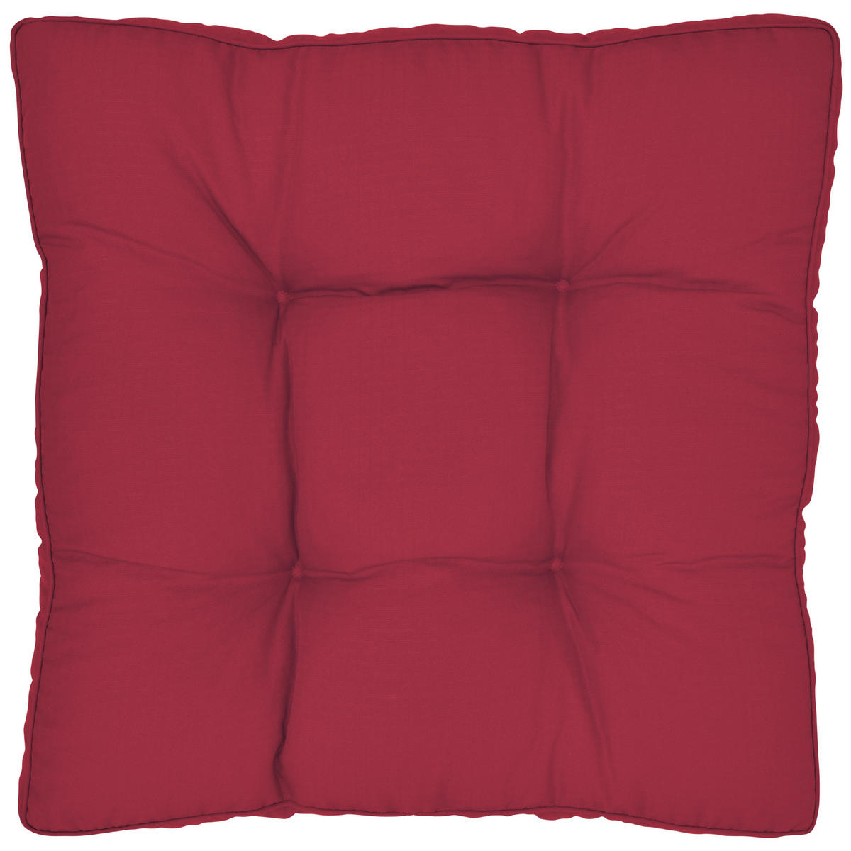 LOUNGEKISSEN Xluna Sitz 50/50/10 cm Rot - Rot, Textil (50/50/10cm) - Beautissu 